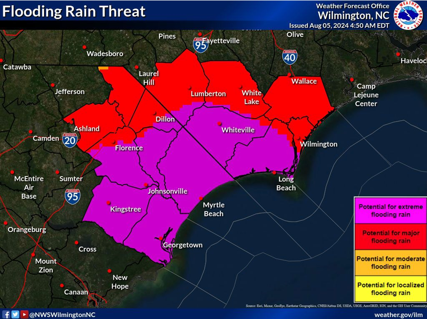 Flooding Rain Threat