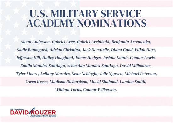 Military nominations
