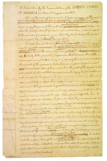 Draft Declaration of Independence