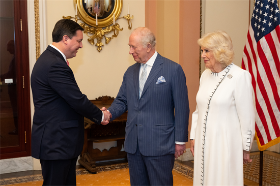 King Charles III and Rep. Rouzer